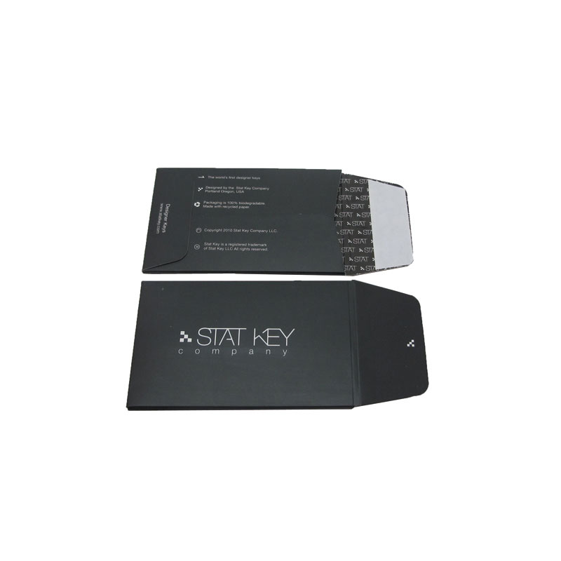 Wholesale Customize Logo Printing Chinese Style Envelopes Recycle Black High Quality Mini Card Envelope